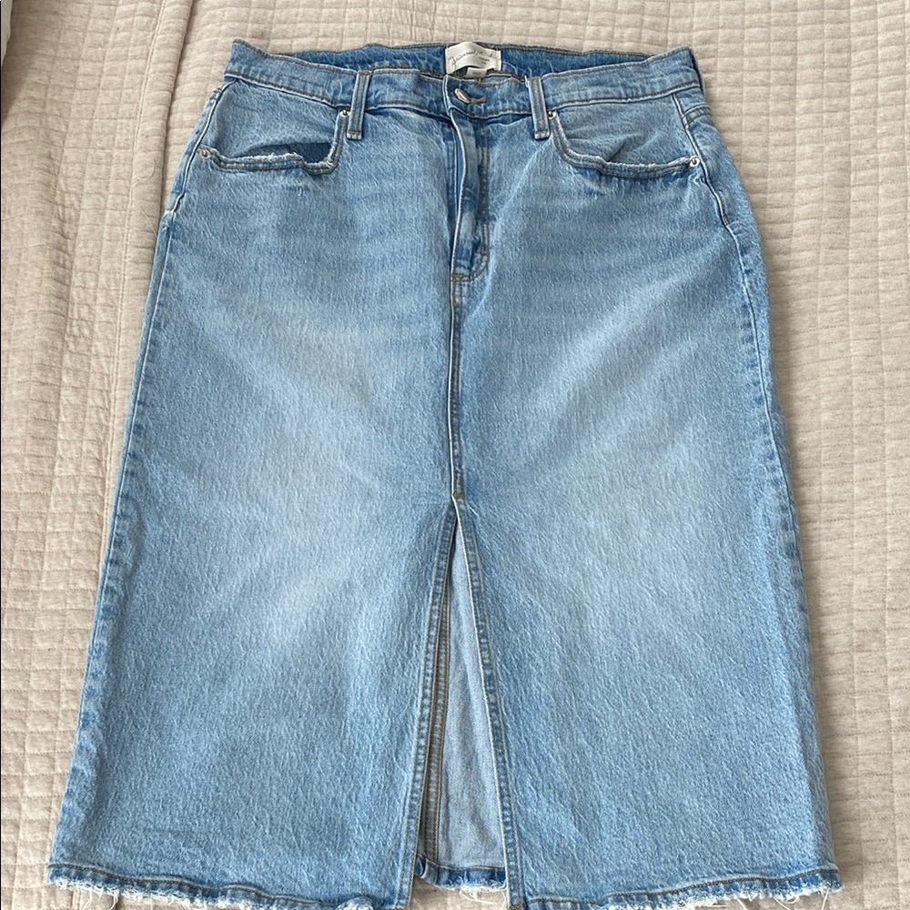 Denim Midi Skirt